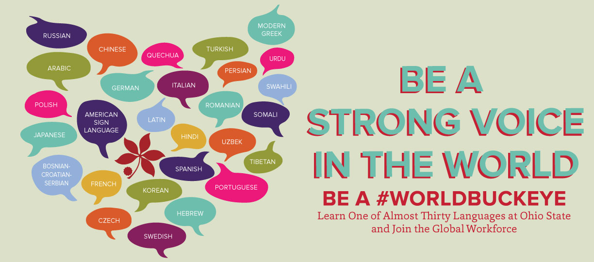 Be a Strong Voice in the World with Languages, Literatures and Cultures at Ohio State