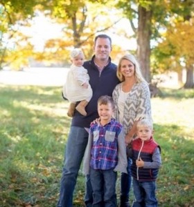Jared Coppess, wife Annette, and their three children: Graham, Colin, and Evelyn