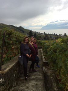 Me, Kelly Musick, and Tasha Snyder on the Lavaux Vineyard walking tour outside of Lausanne, Switzerland. We were attending the Society for Longitudinal and Life Course Studies conference.