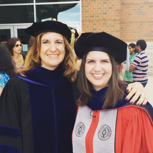 My former graduate student Sara Mernitz and I at her graduation in 2016