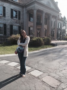 This is me in front of the George Eastman house! It was absolutely beautiful that day. 