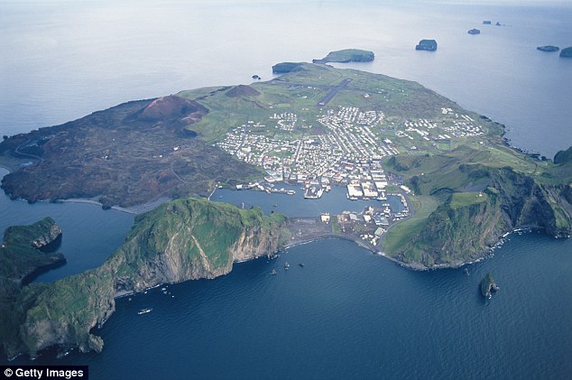 Aerial view of Heimaey Island. Credit: Getty Images