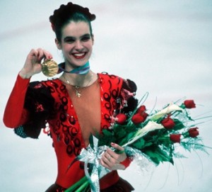 Katharina at the 1988 Olympics in Calgary 