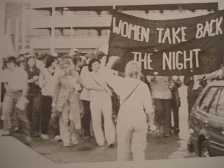 Women Take Back Night March End Violence Against Women Sept 1980 Pinback Pin 