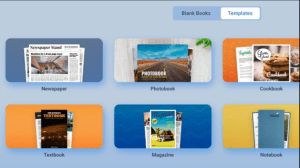Templates within Book Creator