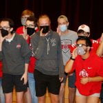 Photo of people celebrating at Ohio State Optometry Homecoming