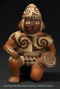 Moche warrior pottery