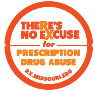 MoSafeRx logo that reads "There's no excuse for prescription drug abuse."