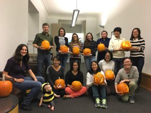 Golomb and Leber labs pumpkin carving party (Halloween 2016)