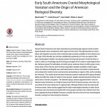 Paper titled Early South Americans Cranial Morphological Variation and the Origin of American Biological Diversity
