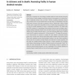 paper titled In sickness and in death: Assessing frailty in human skeletal remains.