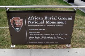 Burial Grounds marked by National Monument