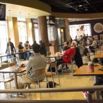 Inside the Ohio Union fans nervously wait for the College Football Playoff reveal