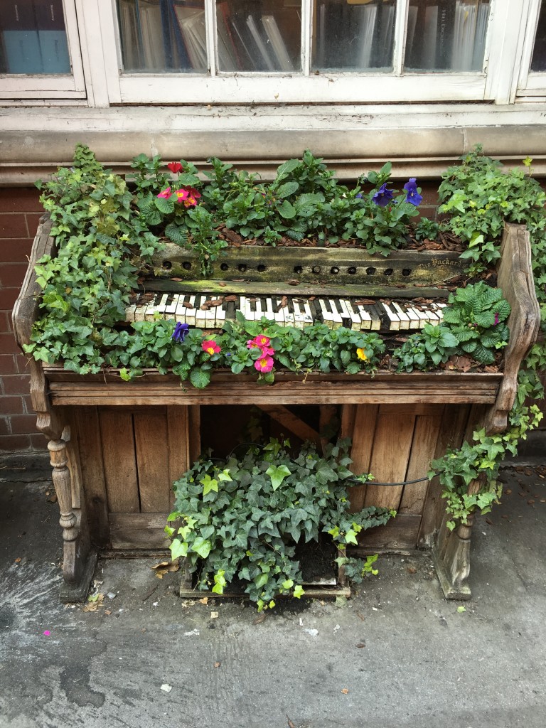 Oh look, this beautiful piano was hanging out in the street in the theatre district.