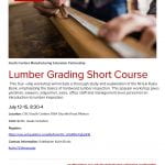 Lumber Grading Short Course