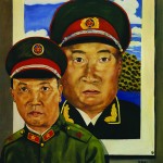 Liu Wei's painting, The Revolutionary Family: Dad in Front of a Poster of Zhu De