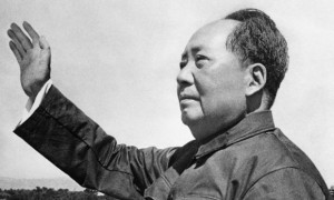  A TV presenter working for China’s state broadcaster was caught on film mocking Mao Zedong. Photograph: Bettmann/Corbis