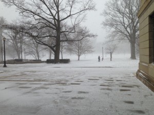 The oval clothed in white on February 14, 2015  