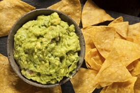 picture of chips and guacamole