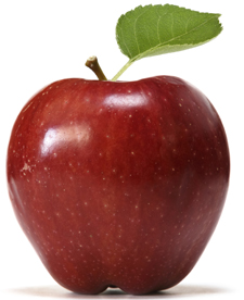 Shiny apple