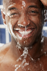 image of person in shower