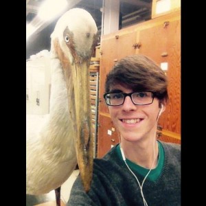 Myself with a Great White Pelican