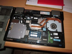 A little laptop surgery, it just needed the dust cleaned out the the fan.