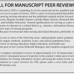 Interested in reviewing manuscripts for a prominent nursing education journal?