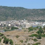 View of the Castle Village where I grew up: Olympi, Chios. (αποψη Ολυμπων, Χιου από Αγια Κυριακη) Click the Photo Above to Watch a YouTube Video of the Village. 