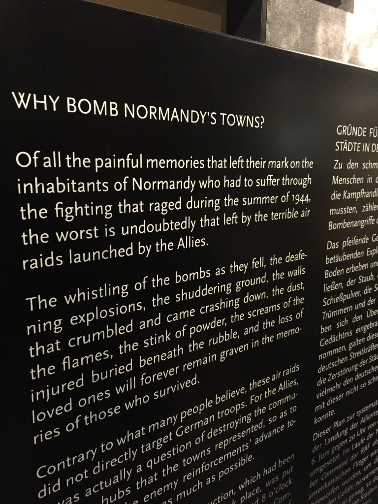 Why bomb Normandy's towns?