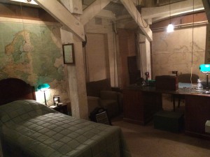 Winston Churchill's rarely used bedroom  in the War Rooms.